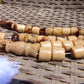 86 gr Komboloi Tasbih Rosary 33+2 Beads 14x14 mm Indonesian White Amber for Healing 26TTS3