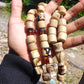 86 gr Komboloi Tasbih Rosary 33+2 Beads 14x14 mm Indonesian White Amber for Healing 26TTS3
