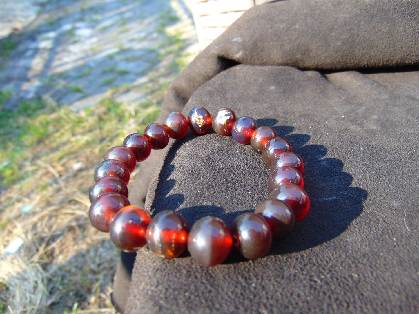 12 Gram Small Beads Bracelet Indonesian Amber for Healing AW10B4