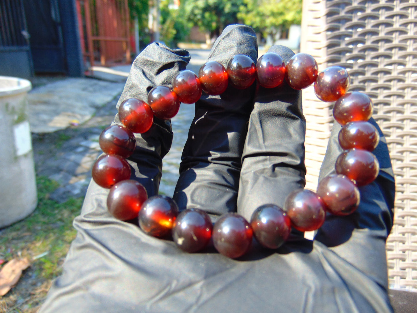 12 Gram Small Beads Bracelet Indonesian Amber for Healing AW10B4