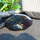 297 gram Full polished Indonesian Purple Blue Amber for Healing ar120