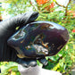 297 gram Full polished Indonesian Purple Blue Amber for Healing ar120