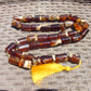 171gr Komboloi Tasbih Rosary 33+2 Beads 16x22 mm Indonesian white Blue yellow Amber for Healing 26COAR27