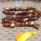 171gr Komboloi Tasbih Rosary 33+2 Beads 16x22 mm Indonesian white Blue yellow Amber for Healing 26COAR27