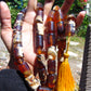 171gr Komboloi Tasbih Rosary 33+2 Beads 16x22 mm Indonesian white Blue yellow Amber for Healing 26COAR27
