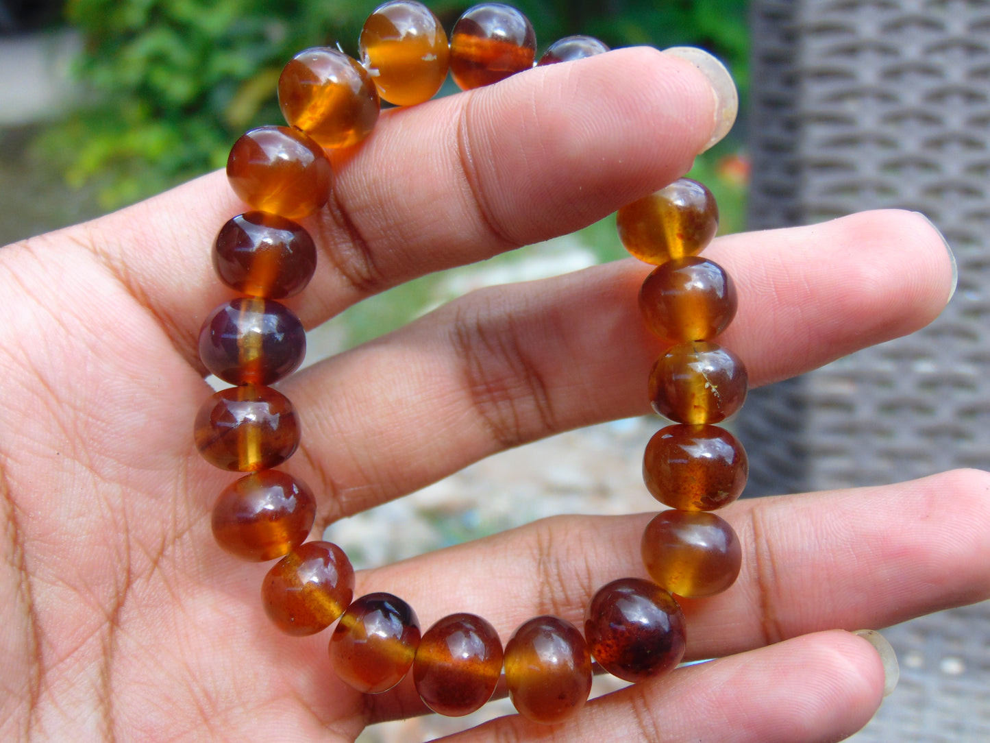 11 gr 20 Small Beads Bracelet Indonesian Yellow Green Amber for Healing A20G318