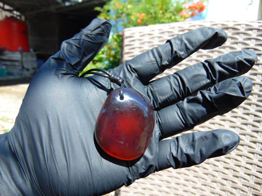 23 gram Pendant Indonesian Crystal Amber for Healing 26A277