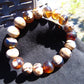 21 Gram 18 Small Beads Bracelet Indonesian white Amber for Healing SB12