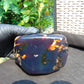 460 gram Full polished Indonesian Purple Blue Amber for Healing ar117