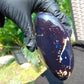 460 gram Full polished Indonesian Purple Blue Amber for Healing ar117