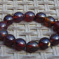22 gr 14 Small Beads Bracelet Indonesian Crystal Red Amber for Healing A14G75