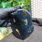 308 gram Full polished Indonesian Dark Purple Blue Amber for Healing ar121