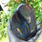 308 gram Full polished Indonesian Dark Purple Blue Amber for Healing ar121