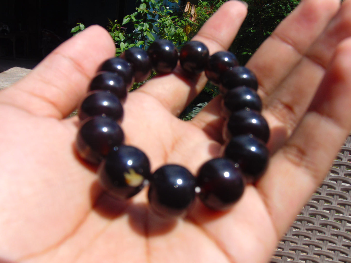 26 gr 16 Small Beads Bracelet Indonesian Cherry Red Amber for Healing MB2