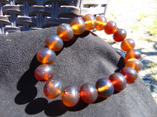 21 Gram 18 Small Beads Bracelet Indonesian Amber for Healing SB2