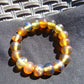 18 Gram 18 Small Beads Bracelet Indonesian Yellow Bluish Amber for Healing SB1