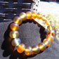 18 Gram 18 Small Beads Bracelet Indonesian Yellow Bluish Amber for Healing SB1