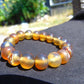 18 Gram 18 Small Beads Bracelet Indonesian Yellow Bluish Amber for Healing SB1
