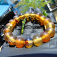 18 Gram 18 Small Beads Bracelet Indonesian Yellow Bluish Amber for Healing SB1