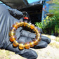 18 Gram 18 Small Beads Bracelet Indonesian Yellow Bluish Amber for Healing SB1