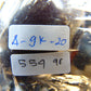 554 gr 9 beads Big Necklace Indonesian dark red Amber for Healing A9K20