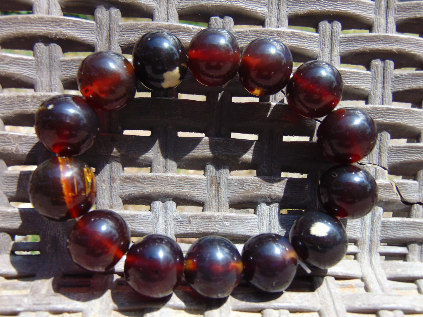 35 gr 15 Small Beads Bracelet Indonesian Amber for Healing MB4