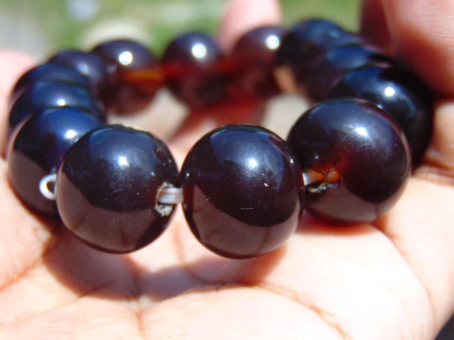 35 gr 15 Small Beads Bracelet Indonesian Amber for Healing MB4