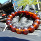 18 Gram 18 Small Beads Bracelet Indonesian Red Amber for Healing SB8