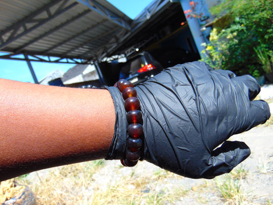 18 Gram 18 Small Beads Bracelet Indonesian Red Amber for Healing SB8