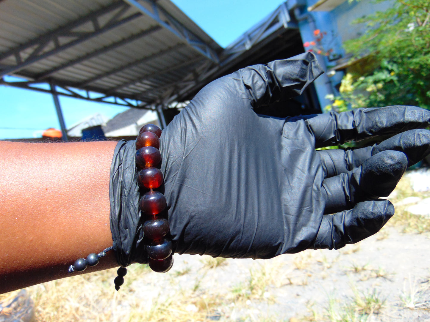 18 Gram 18 Small Beads Bracelet Indonesian Red Amber for Healing SB8