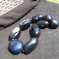 346 gr 9 beads Big Necklace Indonesian dark red Amber for Healing A9K21