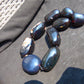 346 gr 9 beads Big Necklace Indonesian dark red Amber for Healing A9K21