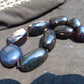 346 gr 9 beads Big Necklace Indonesian dark red Amber for Healing A9K21