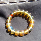 18 Gram 18 Small Beads Bracelet Indonesian Yellow Bluish Amber for Healing SB10