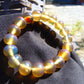 18 Gram 18 Small Beads Bracelet Indonesian Yellow Bluish Amber for Healing SB10