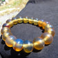 18 Gram 18 Small Beads Bracelet Indonesian Yellow Bluish Amber for Healing SB10