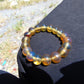 18 Gram 18 Small Beads Bracelet Indonesian Yellow Bluish Amber for Healing SB10