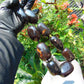 335 gr 9 beads Big Necklace Indonesian dark Amber for Healing A9K26