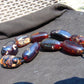 246 gr Small Beads Combination Necklace Indonesian Blue Amber for Healing S9K1