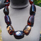 246 gr Small Beads Combination Necklace Indonesian Blue Amber for Healing S9K1