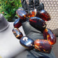 246 gr Small Beads Combination Necklace Indonesian Blue Amber for Healing S9K1