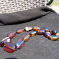 82 gr Small Beads Combination Necklace Indonesian Blue Amber for Healing A17K6