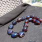 143 gr Small Beads Combination Necklace Indonesian Blue Amber for Healing A17K7