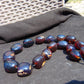 143 gr Small Beads Combination Necklace Indonesian Blue Amber for Healing A17K7