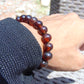 13 gr 18 Small Beads Bracelet Indonesian Cherry Red Amber for Healing AW10B11