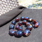 143 gr Small Beads Combination Necklace Indonesian Blue Amber for Healing A17K7