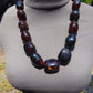 143 gr Small Beads Combination Necklace Indonesian Blue Amber for Healing A17K7