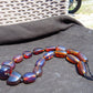 72 gr Small Beads Combination Necklace Indonesian Blue Amber for Healing A17K10