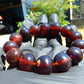 35 Gram 13 Small Beads Bracelet Indonesian Red Amber for Healing MB4