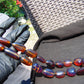 72 gr Small Beads Combination Necklace Indonesian Blue Amber for Healing A17K10